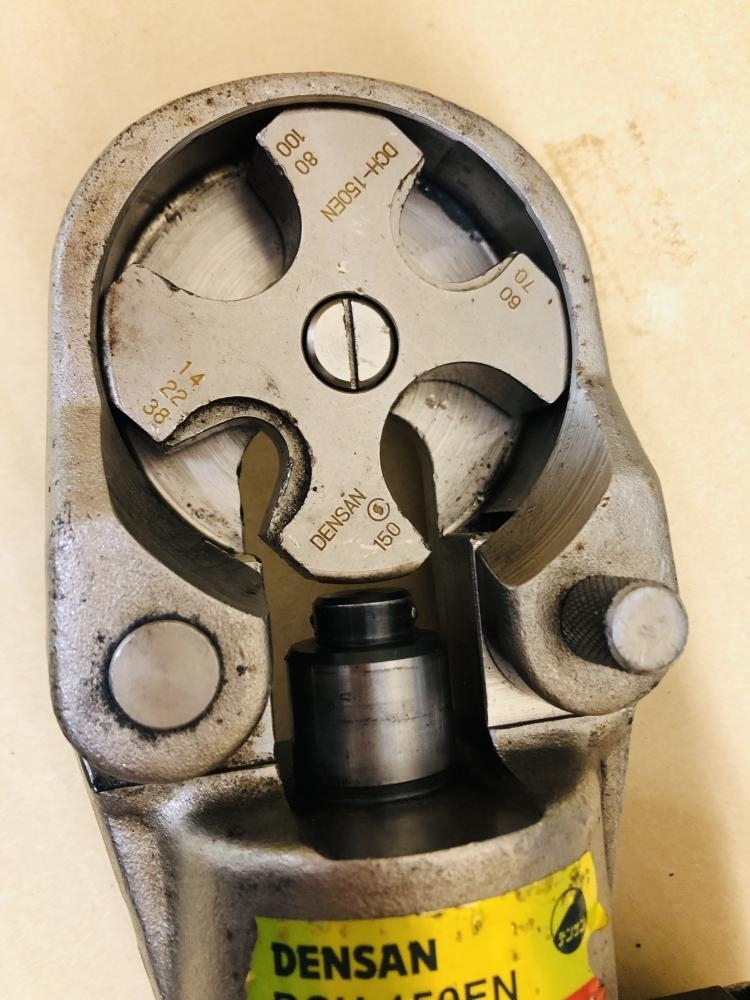 016# junk #ten sun manually operated hydraulic type crimping tool DCH-150EN origin ... not returned goods un- possible * condition . bad therefore junk treatment 