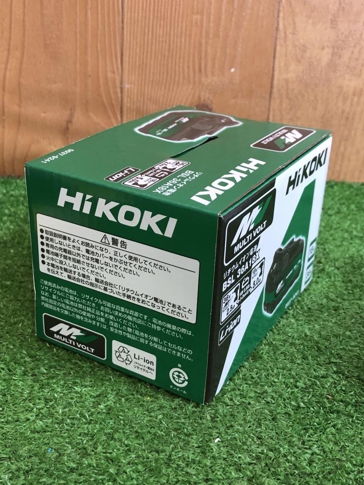 001♪未使用品♪HiKOKI ハイコーキ マルチボルトバッテリー BSL36A18X_画像8