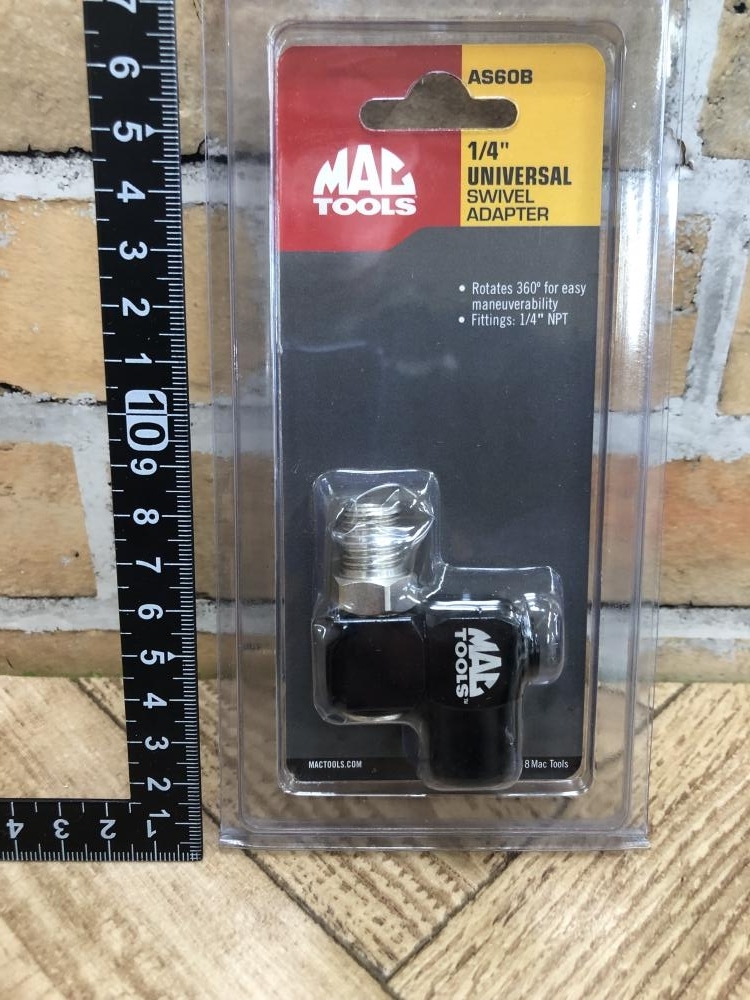 003☆未使用品・即決価格☆　MACTOOLS 1/4ユニバーサルスイベルアダプター AS60B_画像1