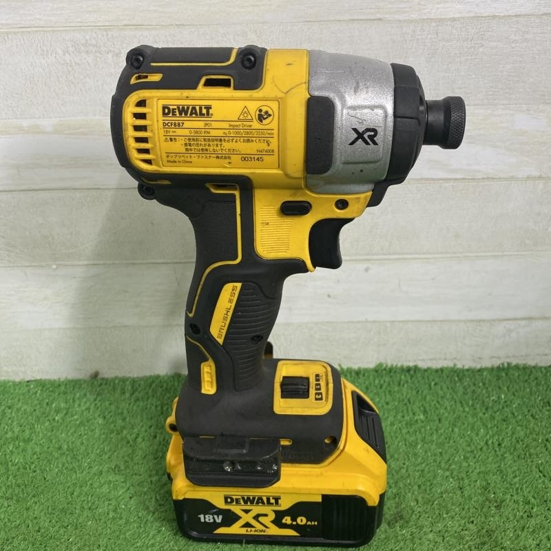 015●おすすめ商品●DEWALT 充電式インパクトドライバ DCF887 ※バッテリー×1 充電器付き_画像3