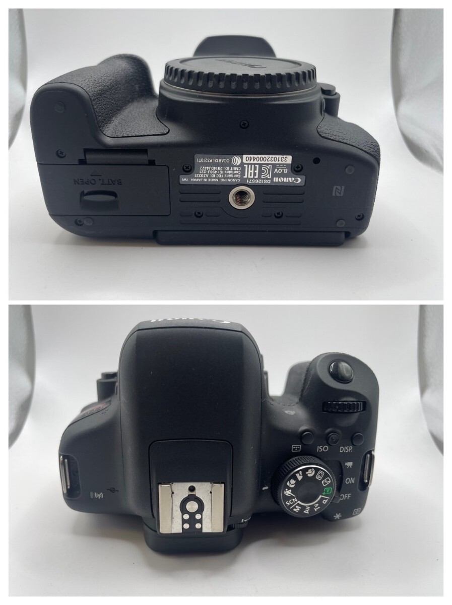 【通電OK】▼Canon/キャノン EOS kiss x8i デジタル一眼レフカメラ 中古品 現状品 ボディ レンズ▼管理番号1_画像3