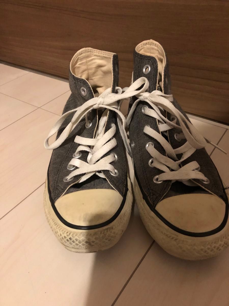 ★コンバース★converse グレー　ハイカットスニーカー23.5センチ