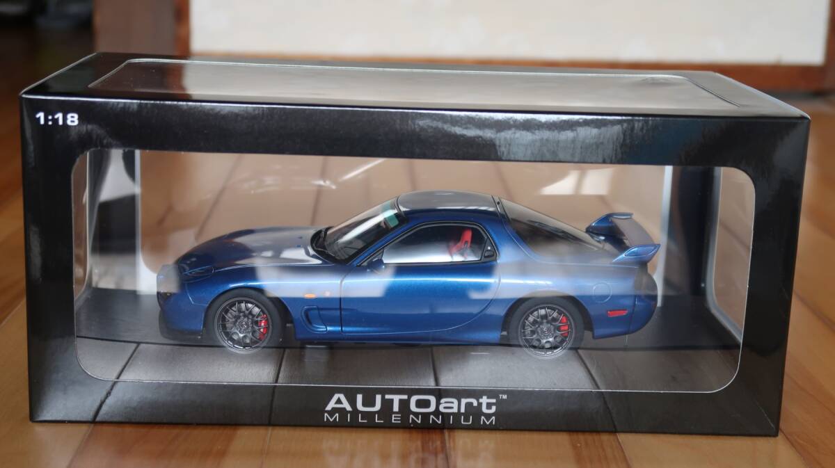 超激レア色 ブルー Autoart オートアート 1/18 マツダ RX-7 SPIRIT R TYPE A FD3S の画像2