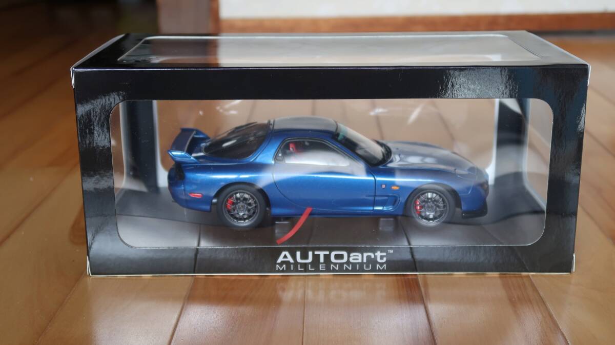 超激レア色 ブルー Autoart オートアート 1/18 マツダ RX-7 SPIRIT R TYPE A FD3S の画像3