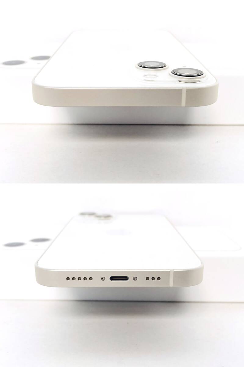 美品 Apple iPhone13 128GB スターライト SIMフリー 本体 バッテリー99% ケース付き_画像5