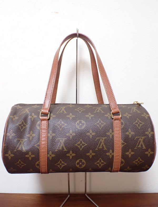 豊G410/1J◆LOUIS VUITTON ルイ・ヴィトン モノグラム パピヨン 30 ハンドバッグ ポーチ◆_画像2