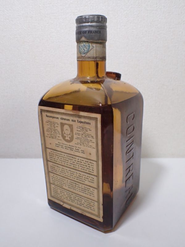 豊G189/8J自☆古酒未開栓 コアントロー COINTREAU LIQUEUR ANGERS SPECIALITE 50年代 リキュール digestif 食後酒 40％ 700ml 希少品☆_画像4