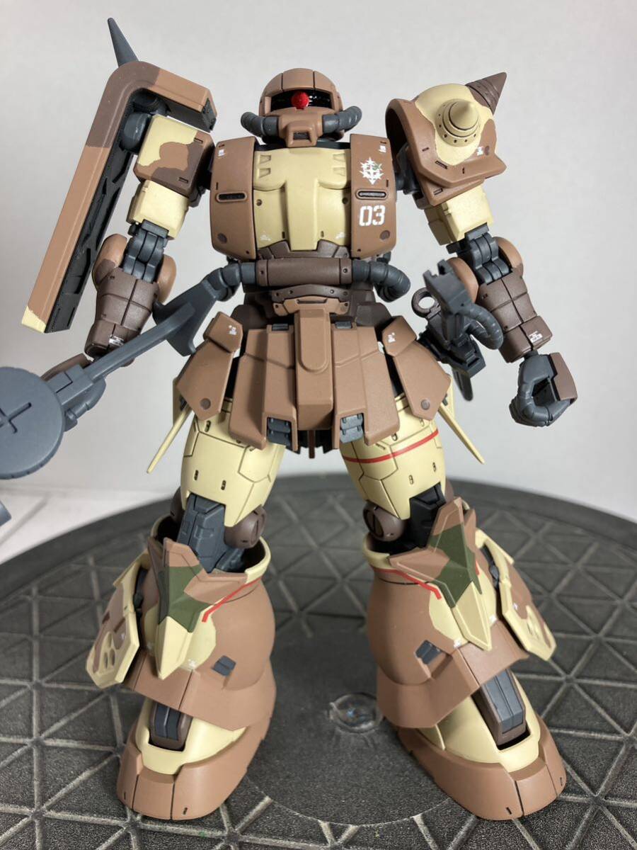 ☆ＨＧ 1/144 高機動型ザク 地上用 (サンホ機) 塗装完成品☆ 『機動戦士ガンダム ククルス・ドアンの島』　プレミアムバンダイ_画像2