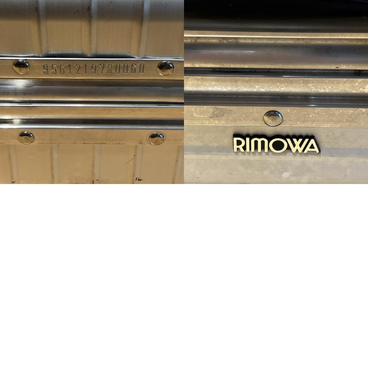 RIMOWA リモワ RIMOWA アタッシュケース 9561219700060 シルバーカラー 鍵付_画像10