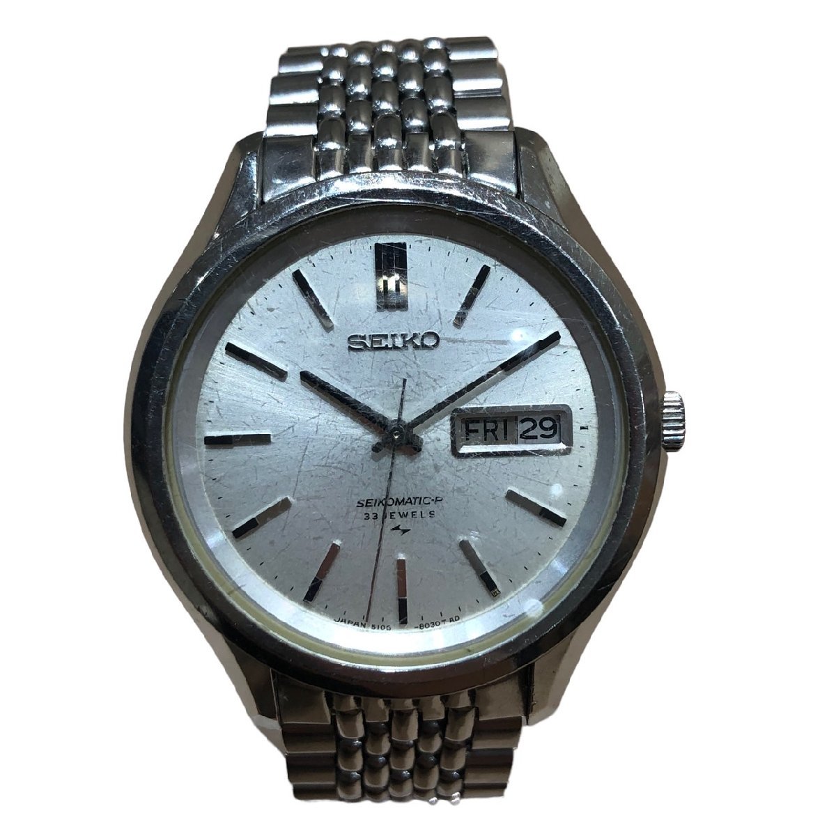 SEIKO セイコー セイコーマチックP デイデイト 自動巻き 5106-8020 メンズ 腕時計 稼働品_画像1