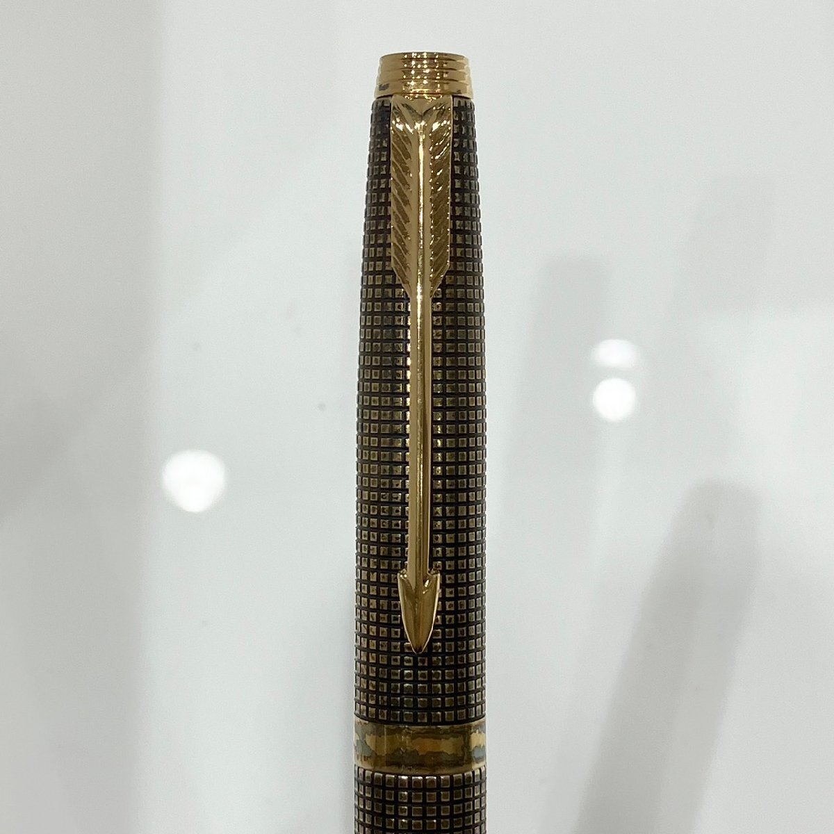 PARKER パーカー ソネット 格子 ペン先14K スターリングシルバー 万年筆_画像4