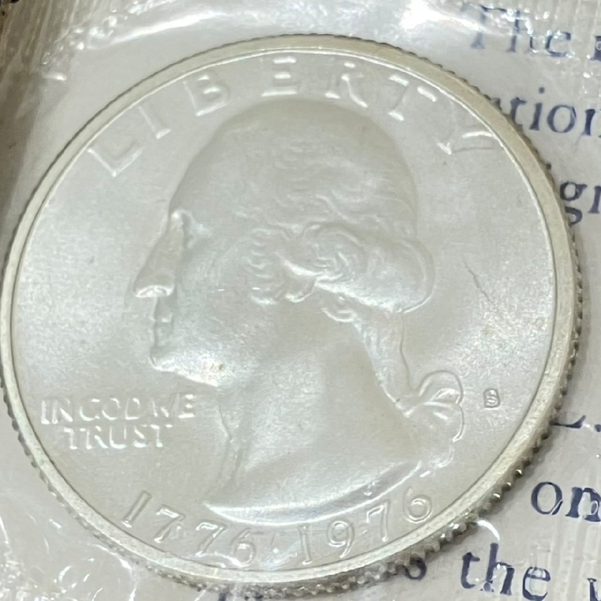 アメリカ建国200周年記念 銀貨セット 1ドル ハーフダラー 25セント 1776-1976 アメリカ銀貨 【6枚】_画像5