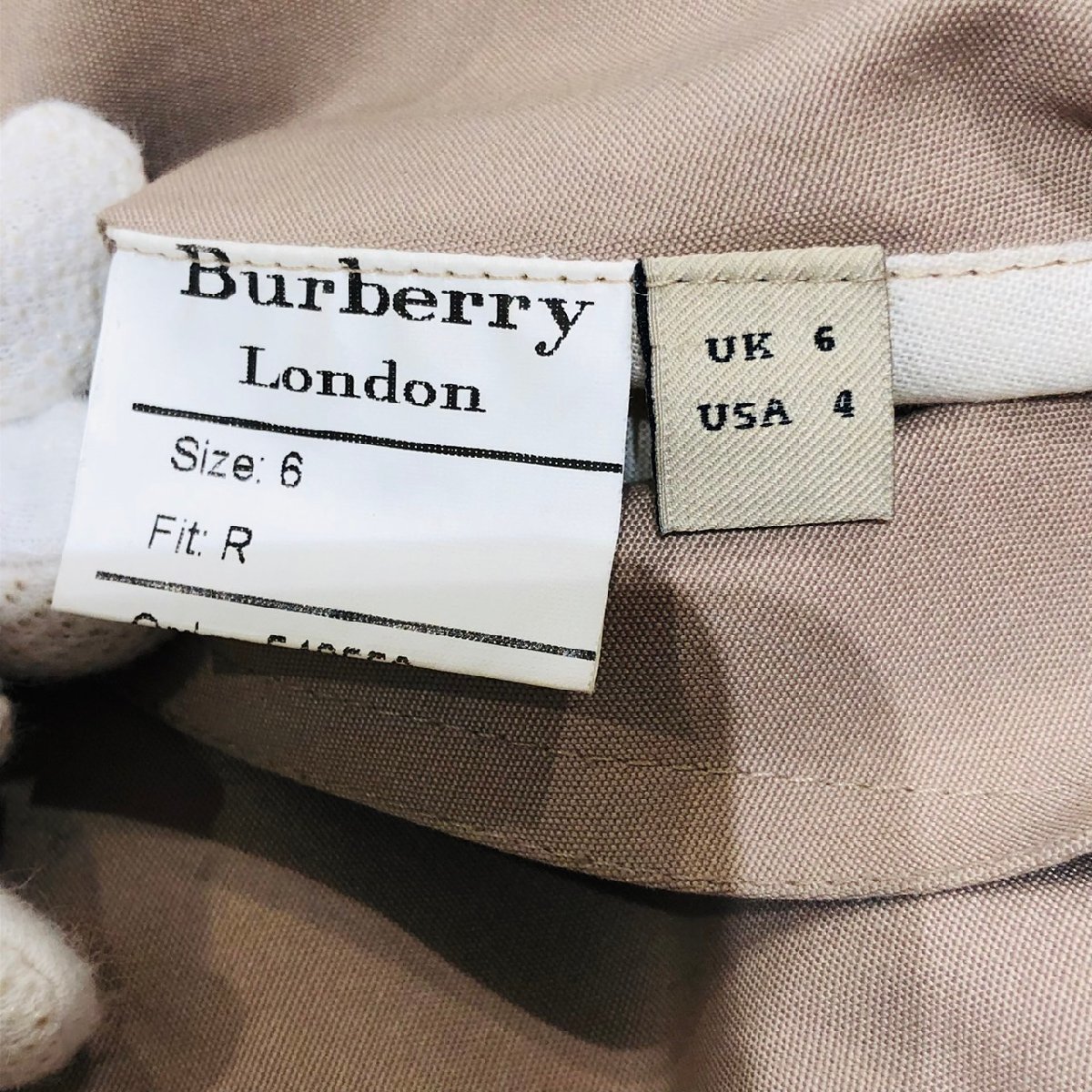 BURBERRY バーバリー トレンチコート ベージュ系 内側チェック柄 レディースの画像8