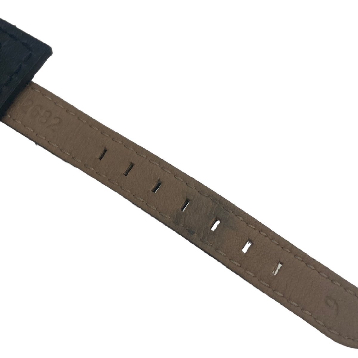 1円 ディオール 型番 D104-100 アールデコ スクエア ブレスレット レザー 腕時計の画像8
