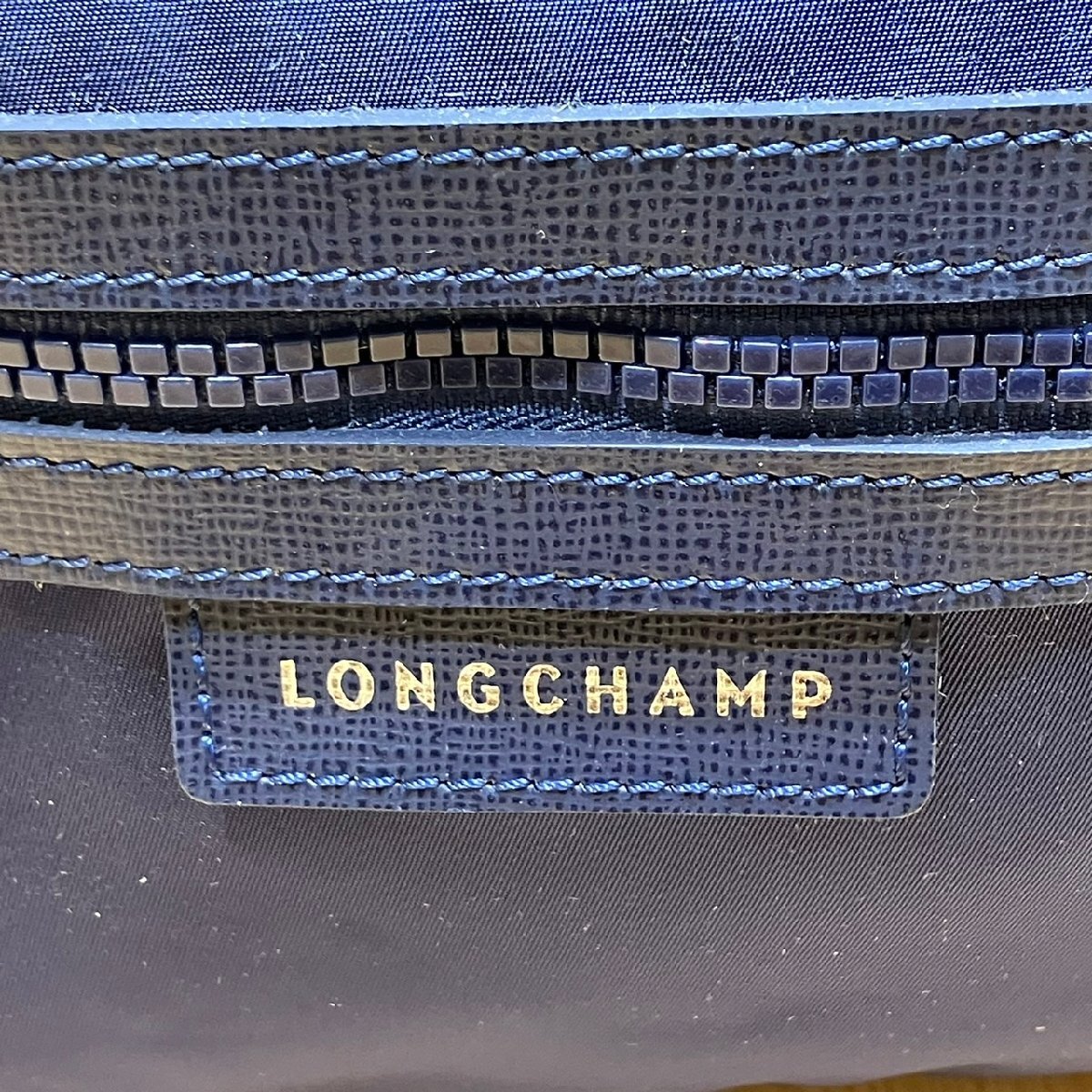 【極美品】ロンシャン LONGCHAMP ブルー系 青 ナイロン リュック バックパック 袋付き_画像7