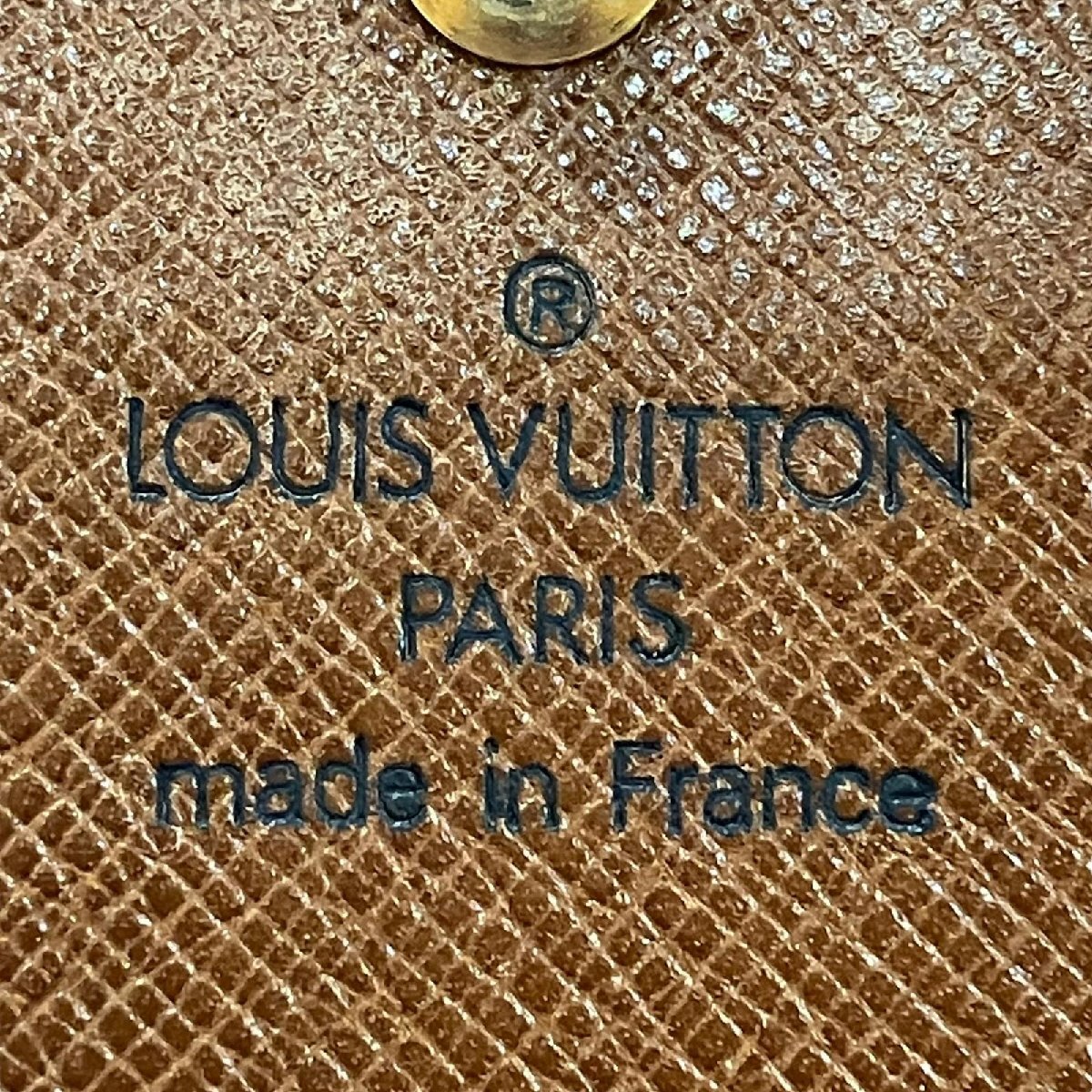 LOUIS VUITTON ルイヴィトン モノグラム Wホック 二つ折り財布 M61652の画像8