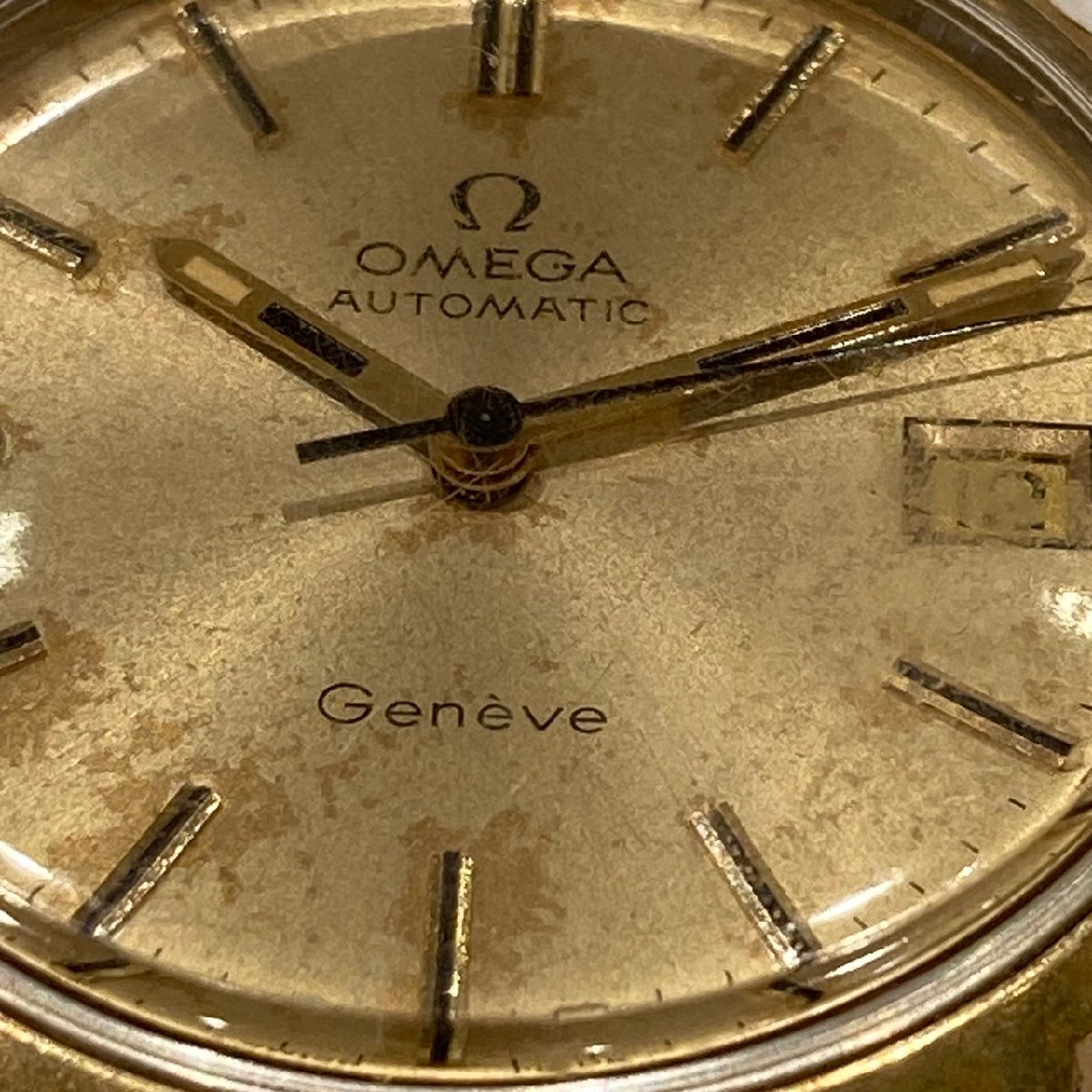 稼働品 OMEGA オメガ geneve 自動巻き ラウンド メンズ 腕時計の画像3