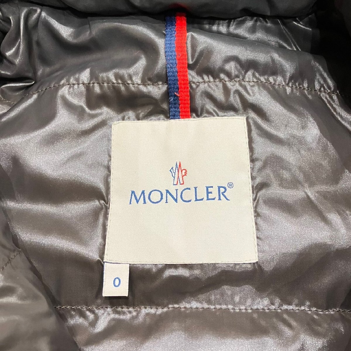 MONCLER モンクレール ダウンジャケット フード付き グレー系 size0_画像5