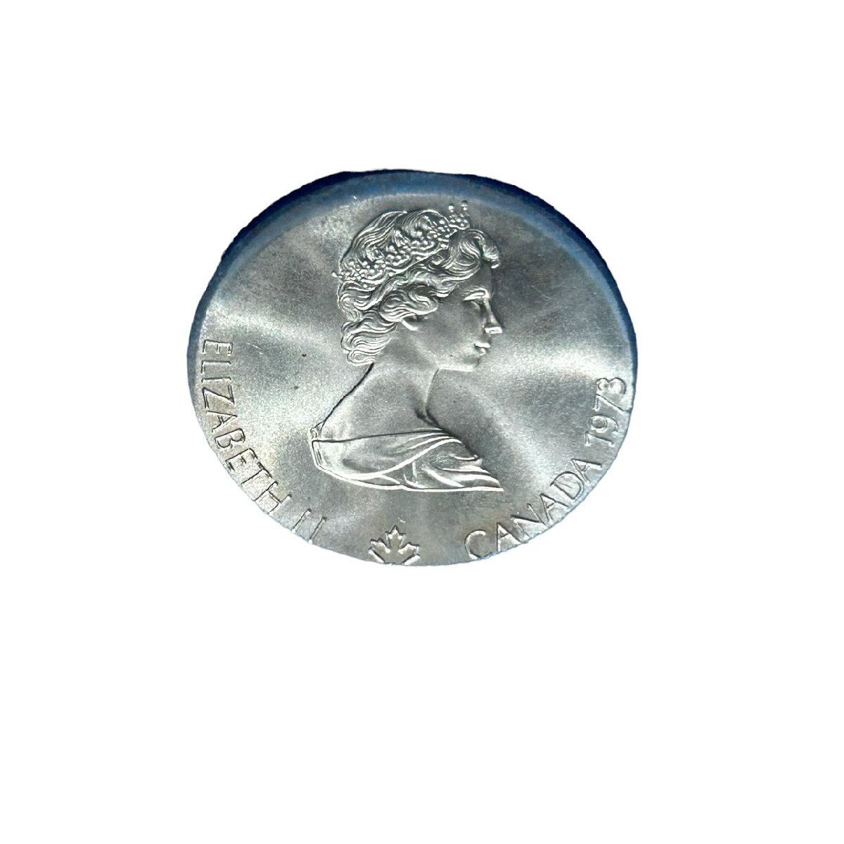 CANADA Olympiade Montreal 1976 カナダ オリンピック 5/10ドル 銀貨 ELIZABETH エリザベス世 1973年 コインの画像7