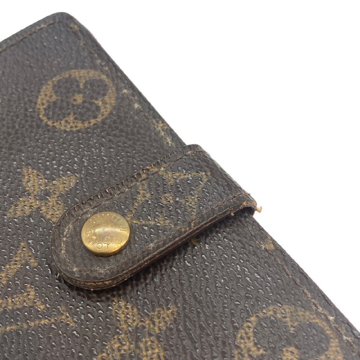 1円 LOUIS VUITTON ルイヴィトン モノグラム ポルトフォイユ ヴィエノワ 二つ折り財布 ブラウン系 M61674の画像7