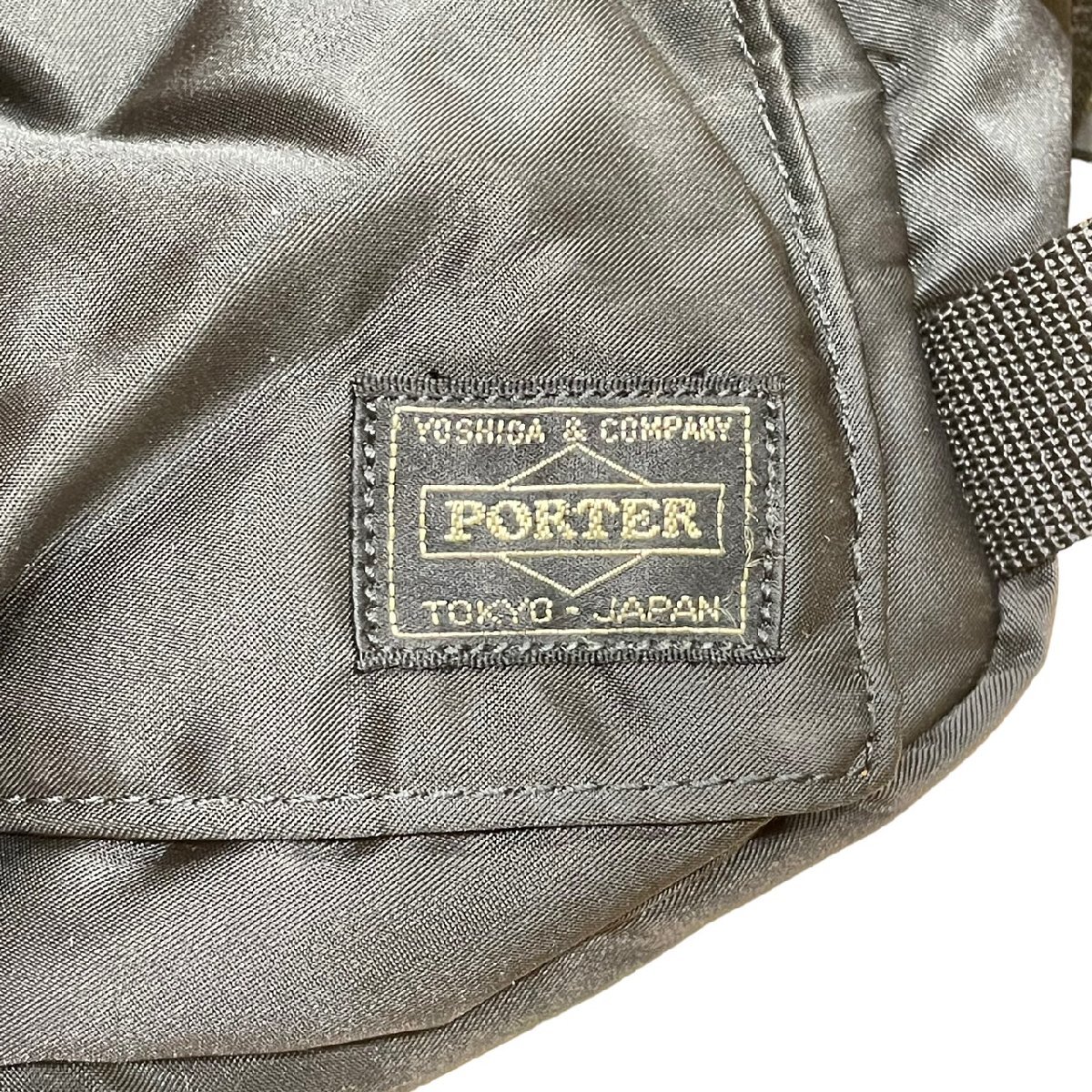 PORTER ポーター ショルダーバッグ ボディーバッグ 2WAY ブラック ナイロン ウエストバッグの画像5