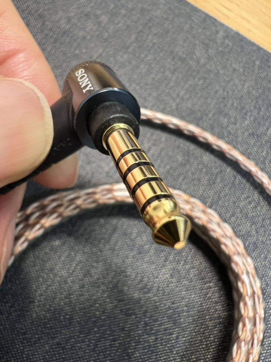 SONY headphone for 4.4mm balance gold bar cable MUC-S12SB1 used beautiful goods including carriage 