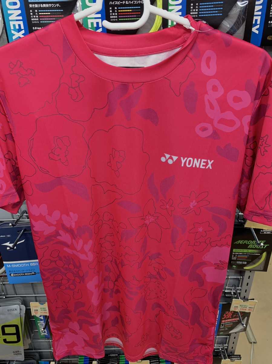 【16621 123 O】YONEX（ヨネックス）ユニTシャツ ローズピンク O 新品 未使用 タグ付き　バドミントン テニス 2023新商品_画像1