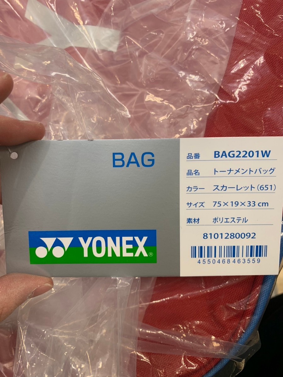 [YONEX BAG2201W 651]YONEX( Yonex )to-na men to сумка алый новый товар не использовался 
