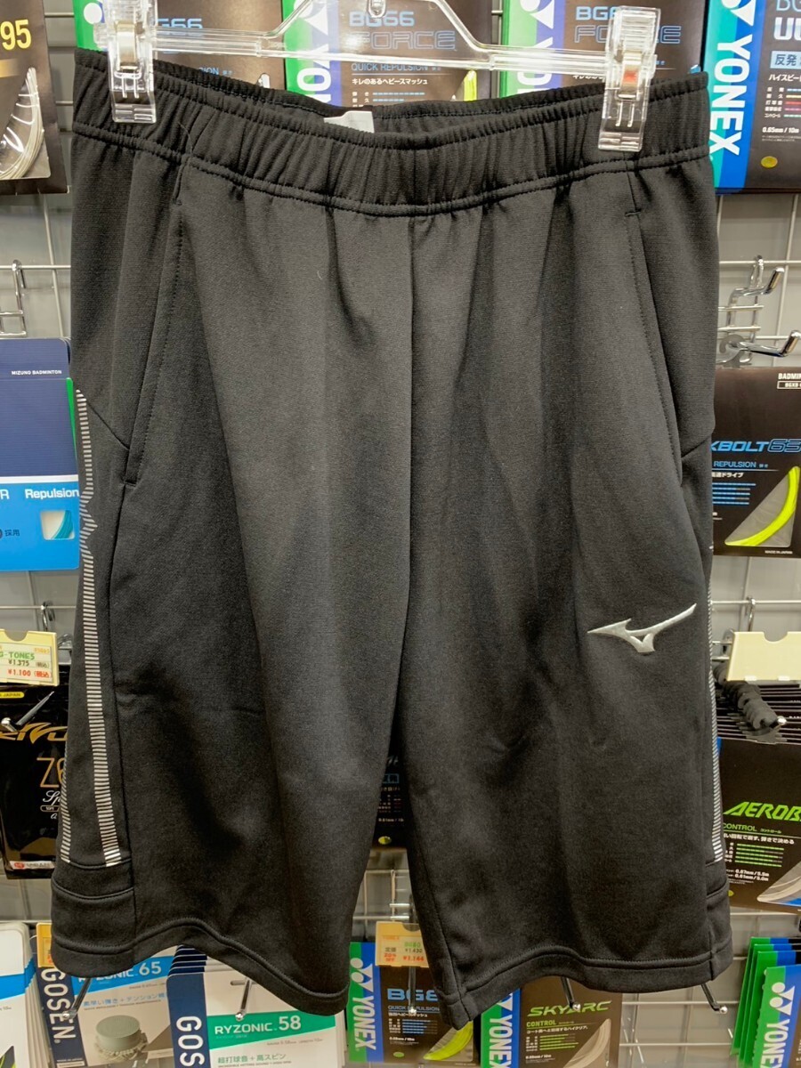 [32MD111109 XL]MIZUNO( Mizuno ) Uni warm-up shorts black / silver XL new goods unused badminton winter thing 