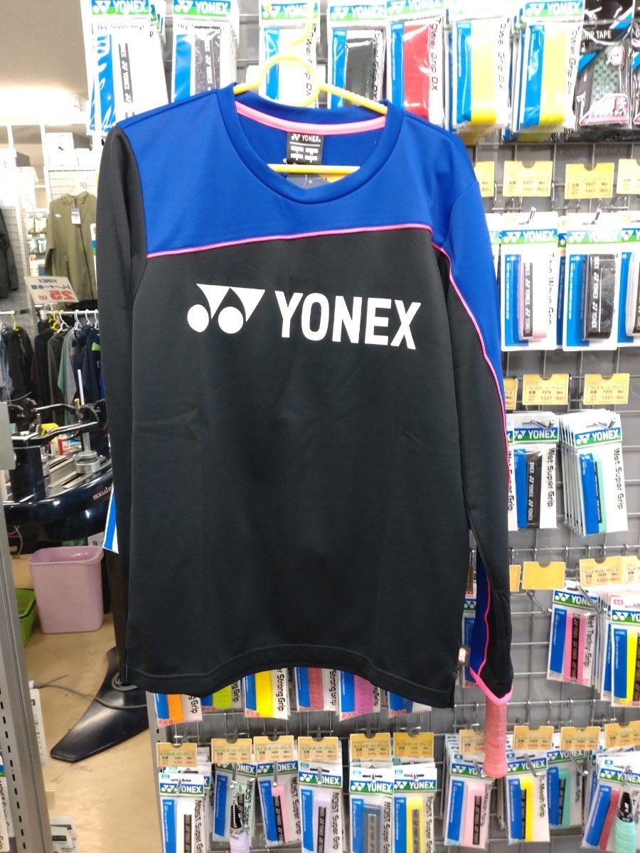 [31048 (007) L]YONEX( Yonex ) Uni light sweatshirt black L size new goods unused badminton tennis winter thing 