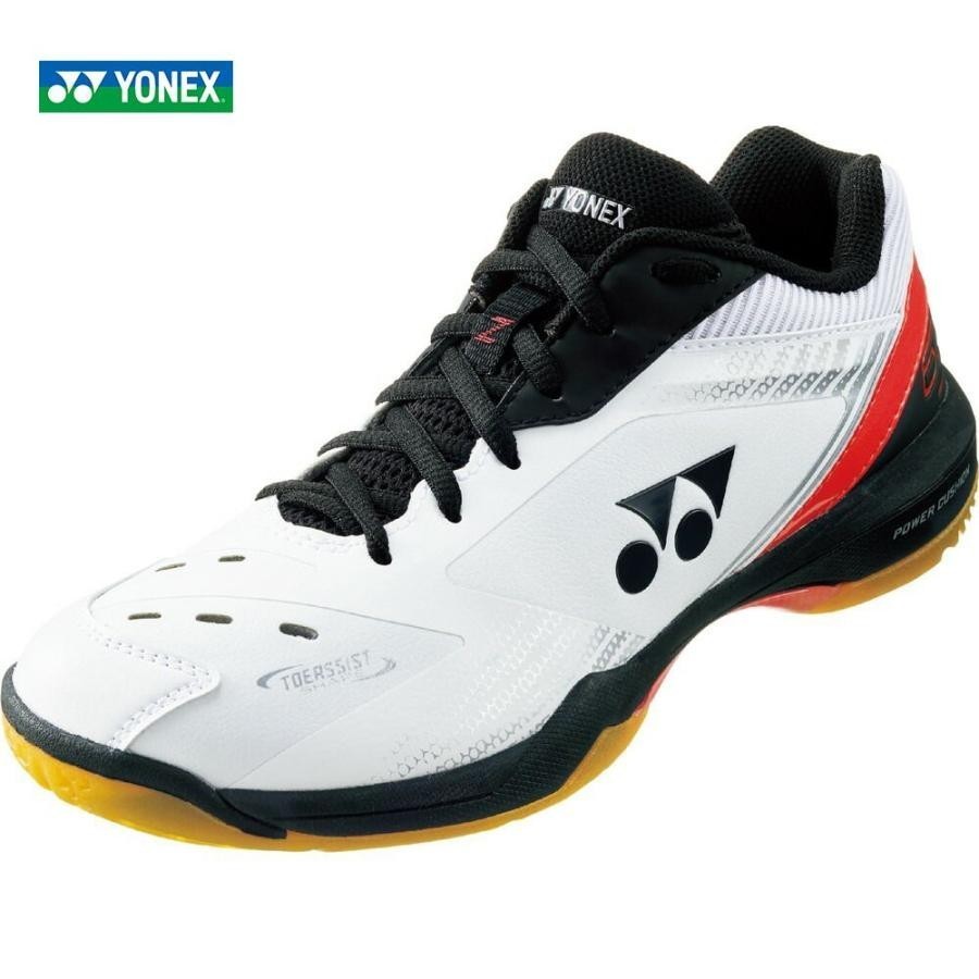 【SHB65Z3(114) 25.5】YONEX(ヨネックス) バドミントンシューズ　パワークッション 65Z　ホワイト/レッド　新品未使用 _画像1