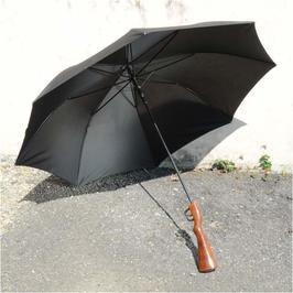 雨傘 ライフル アンブレラ 木製ストック調 8本骨 ミリタリー 長傘 かさ カサの画像2