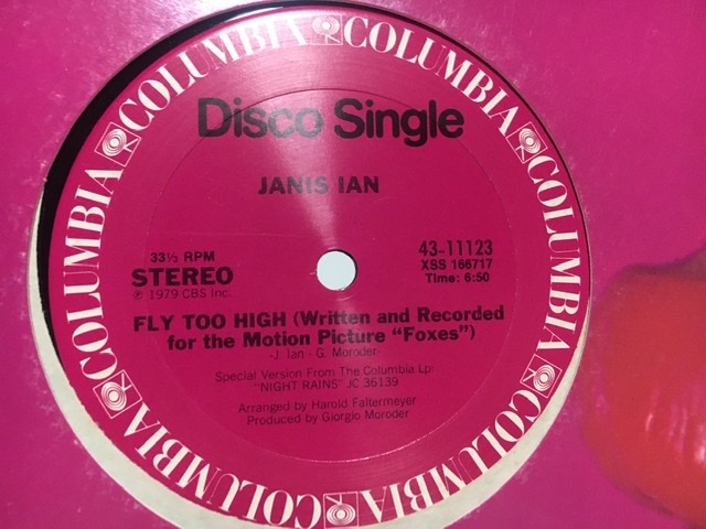 JANIS IAN FLY TOO HIGH 12inch ジャニス イアン NIGHT RAINSの画像1