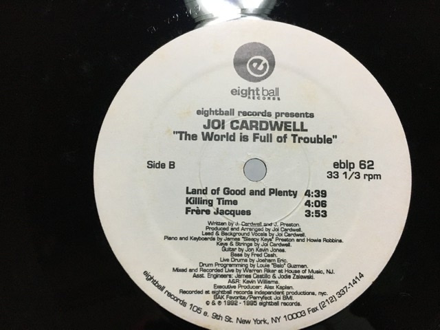 JOI CARDWELL THE WORLD IS FULL OF TROUBLE LP ジョイ カードウェル_画像4
