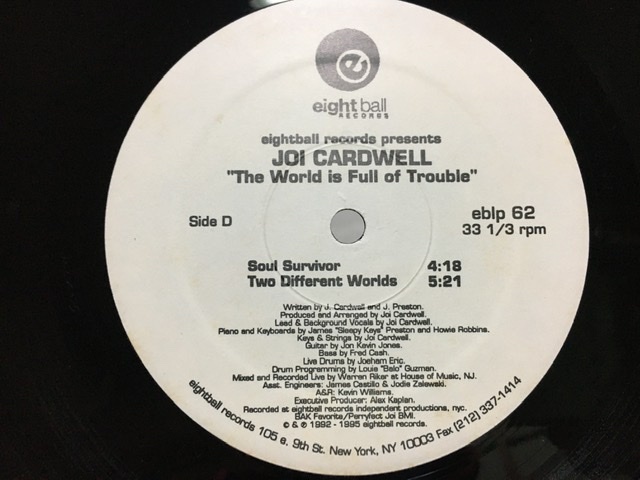 JOI CARDWELL THE WORLD IS FULL OF TROUBLE LP ジョイ カードウェル_画像6