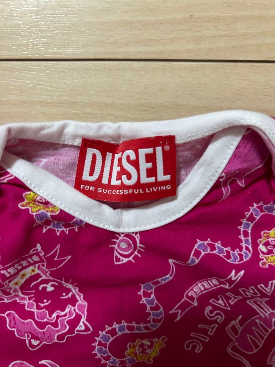 diesel ベビー　ロンパース帽子セット　60〜70