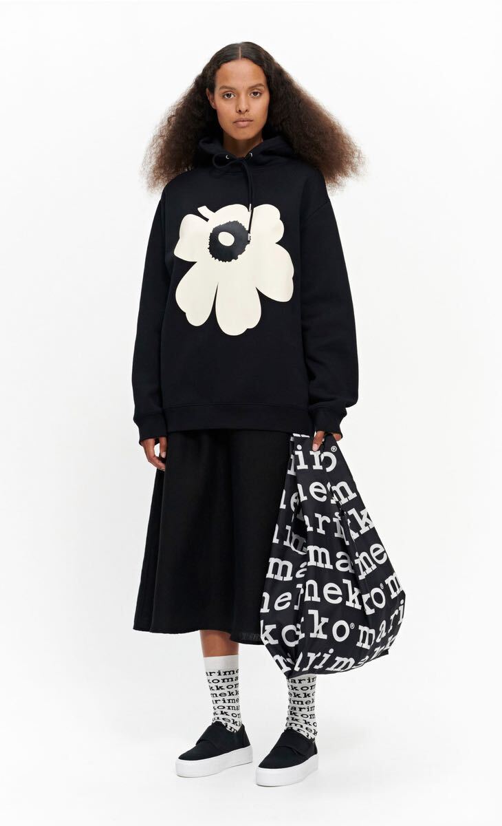 マリメッコキオスキ Marimekko Kioski Unikko ウニッコ パーカー マリメッコ キオスキ MarimekkoKioski Mサイズ ブラック フーディー_画像7