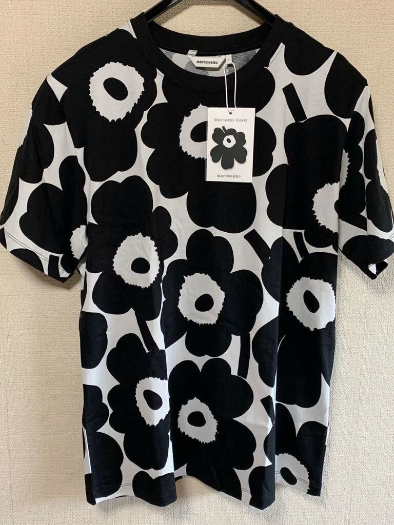 マリメッコキオスキ Marimekko Kioski Unikko ウニッコ 半袖Tシャツ マリメッコ キオスキ MarimekkoKioski Mサイズ ブラック カットソー