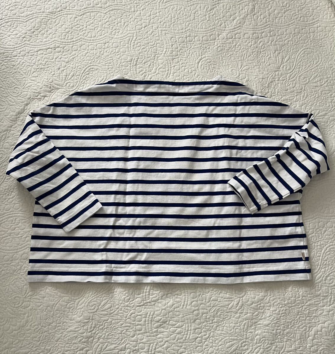 【Traditional Weatherwear】トラディショナルウェザーウェア カットソー Tシャツ 7分袖 ボーダー Sサイズの画像2