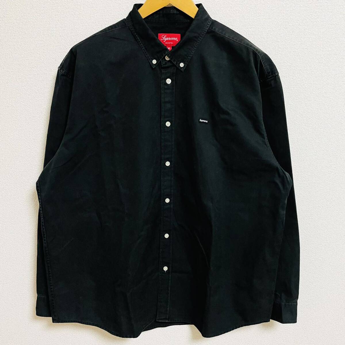 Supreme Small Box Logo Shirt Black XL 22aw 2022年 黒 ブラック スモール ボックスロゴ シャツ 胸ロゴ_画像1