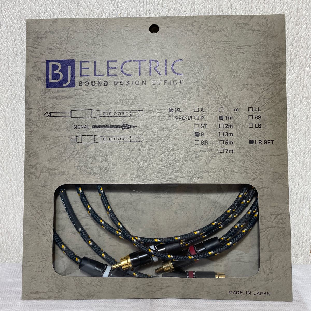 BJ ELECTRIC ML-R RCAケーブル　1m 美品_画像1