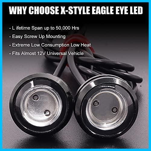 *23mm_ blue _4* X-STYLE LED daylight Eagle I spotlight blue 23mm led bolt type cow eyes large sphere total waterproof high luminance embedded type 