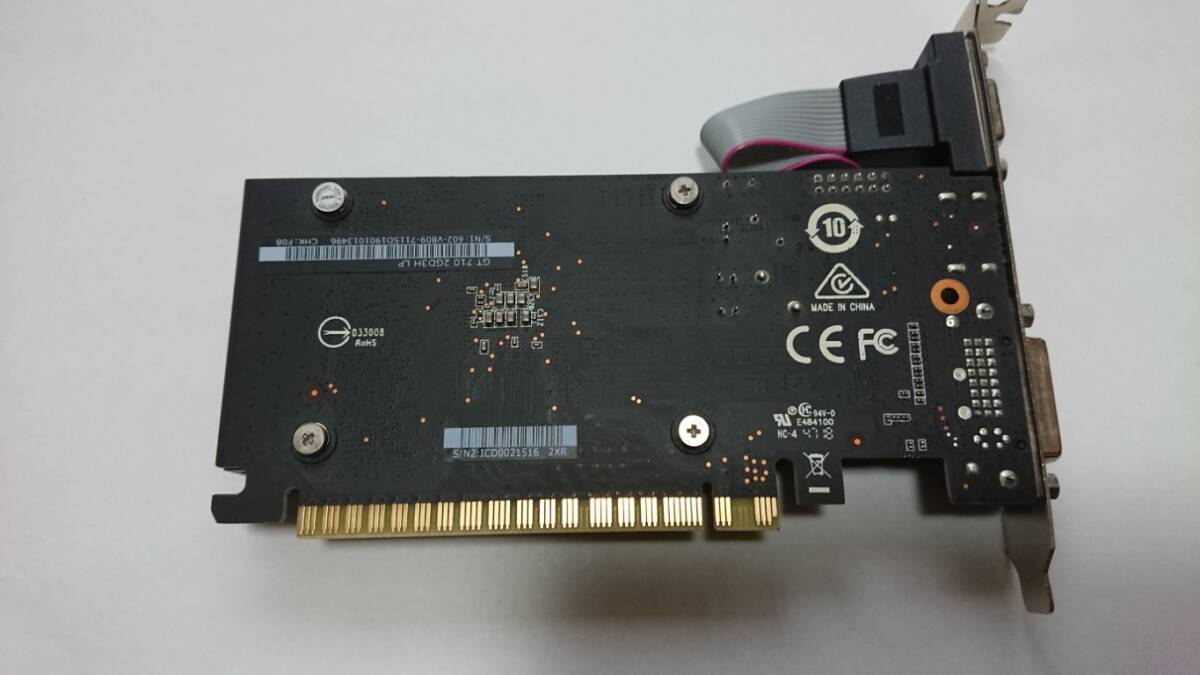 MSI GeForce GT710 GDDR3 2GB グラフィックスボード Low profile対応_画像3