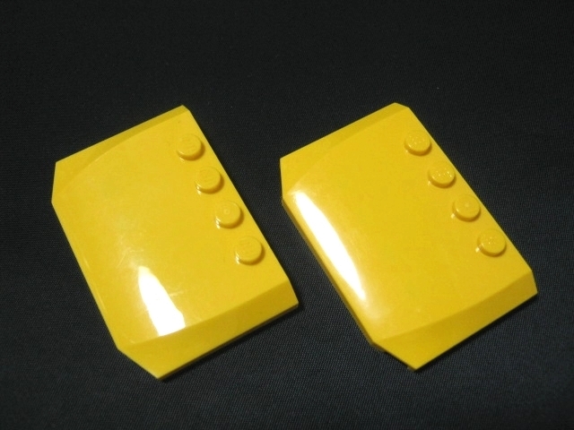 凸レゴ凸 %52031 4x6x2/3屋根用ウェッジ（黄） 2個の画像1