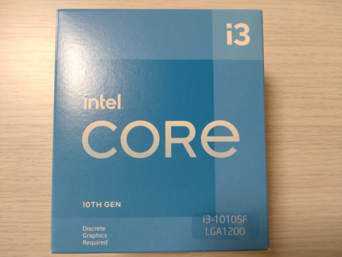 【新品、未開封】Core i3 10105F BOX (CPU intel LGA1200 インテル 第10世代 Comet Lake)の画像1