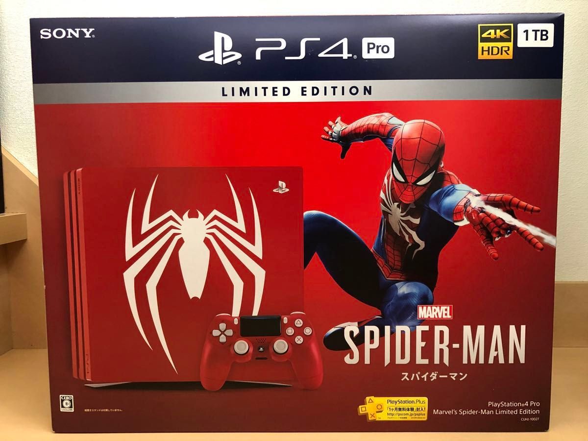 プレイステーション　PS4 Pro スパイダーマン　リミテッドエディション　CUHJ-10027