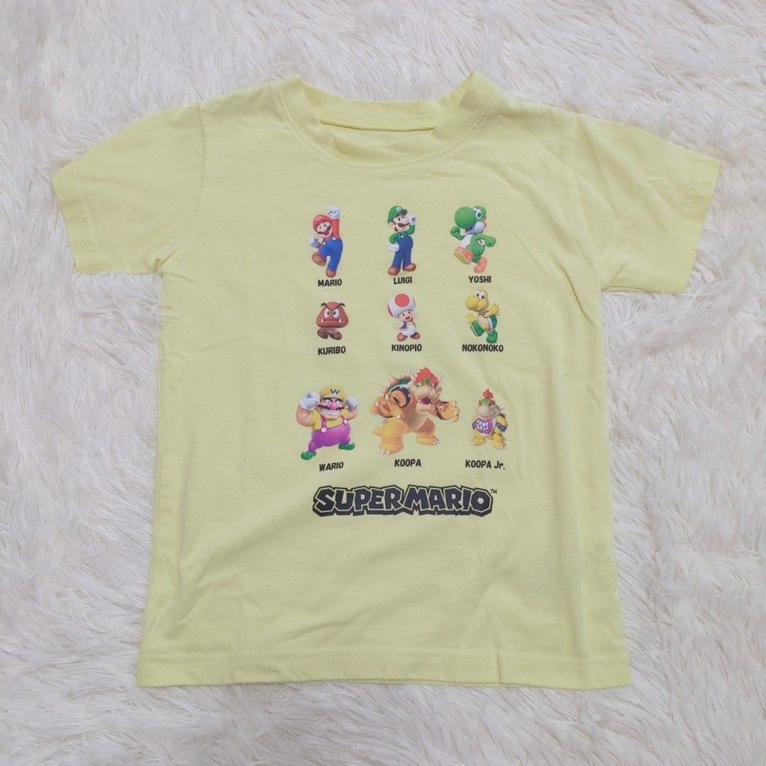 スーパーマリオ Tシャツ 2点まとめ売り 半袖Tシャツ 半袖 プリント 120サイズ キャラクター ヨッシー ルイージ クッパ