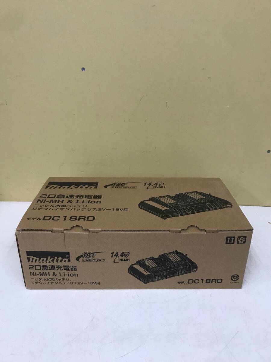 【未使用品】★makita(マキタ) 7.2V-18V用2口急速充電器 DC18RD　ITTL9TPQDJP4