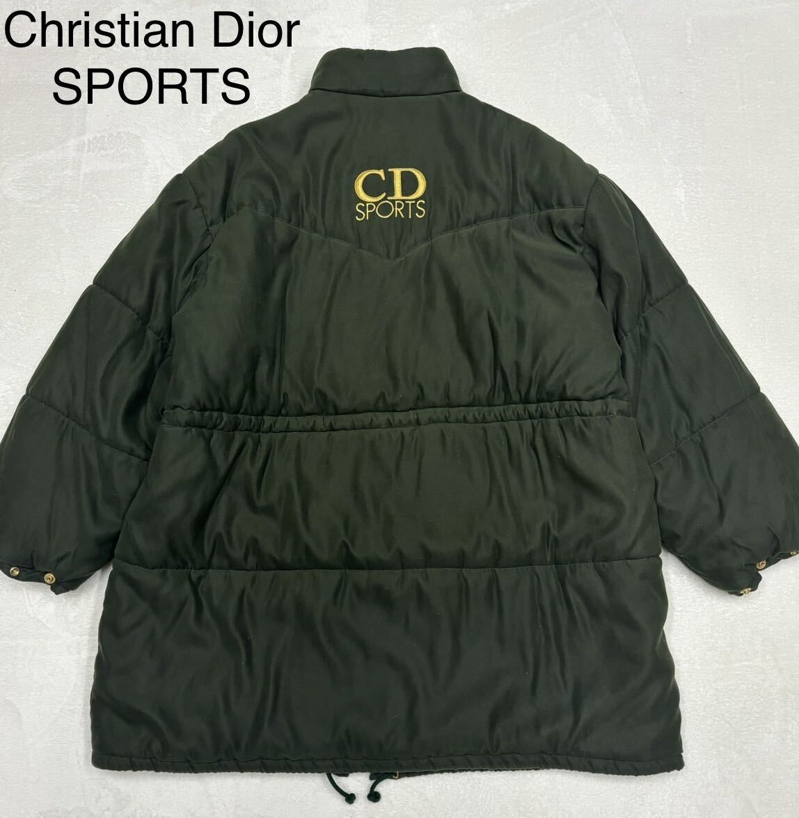 【希少品/大きめのサイズ】Christian Dior SPORTS ディオール ロゴ刺繍 ロングコート ジャケット ヴィンテージ モッズコート_画像1