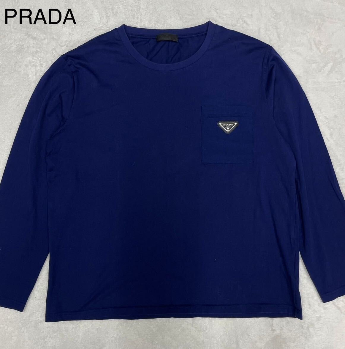 18ss PRADA プラダ ロゴプレート ロンT Tシャツ 長袖_画像1